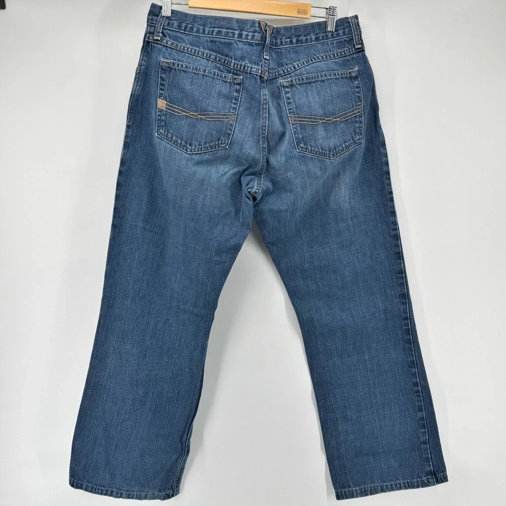 Ariat Mens Jeans Size 34x32 Blue Denim Straight Leg Casual Work Outdoor Chore - Picture 11 of 14